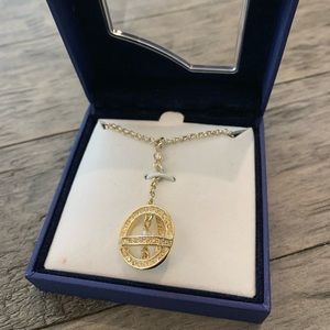 Swarovski Gold Necklace